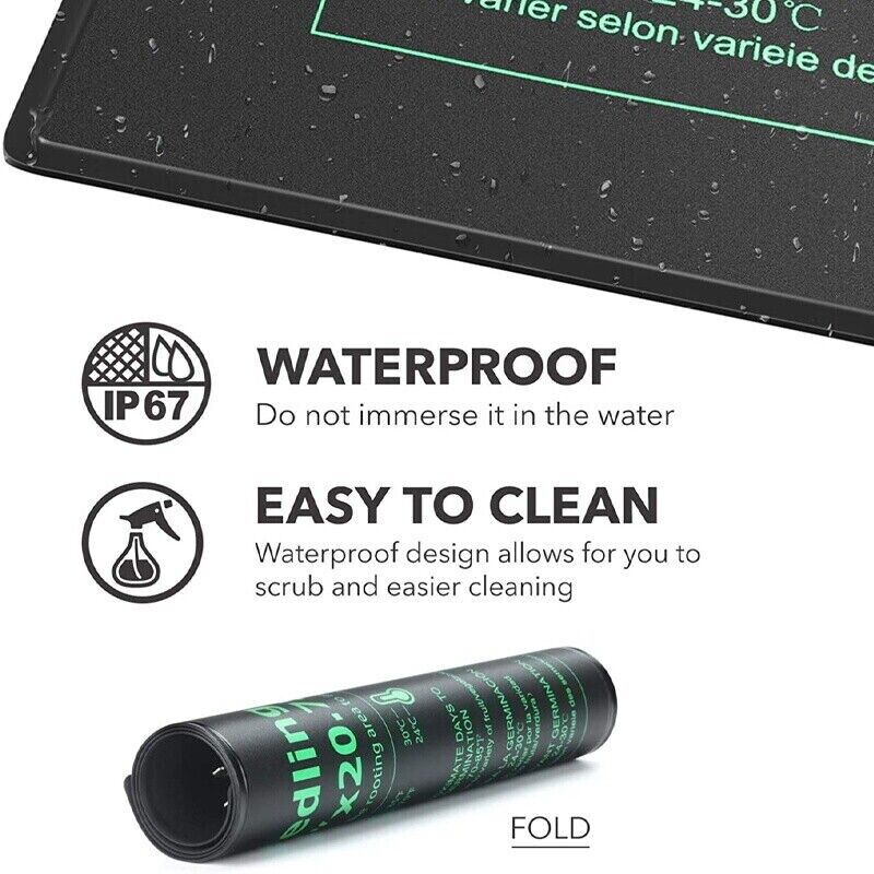 Seedling Heat Mat - LERWAY 21W Seedling Heating Mat EU