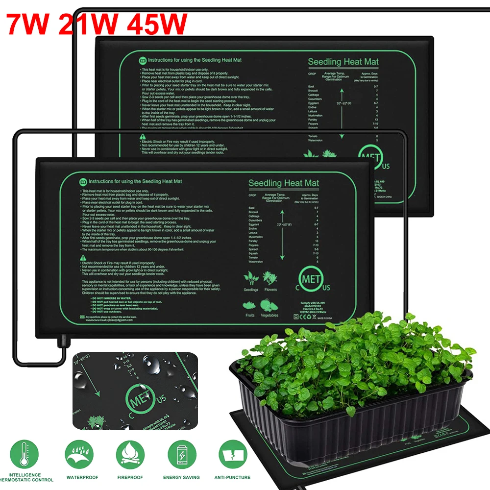 Seedling Heat Mat - 10/25/50CM Seedling Heat Mat Indoor Plants