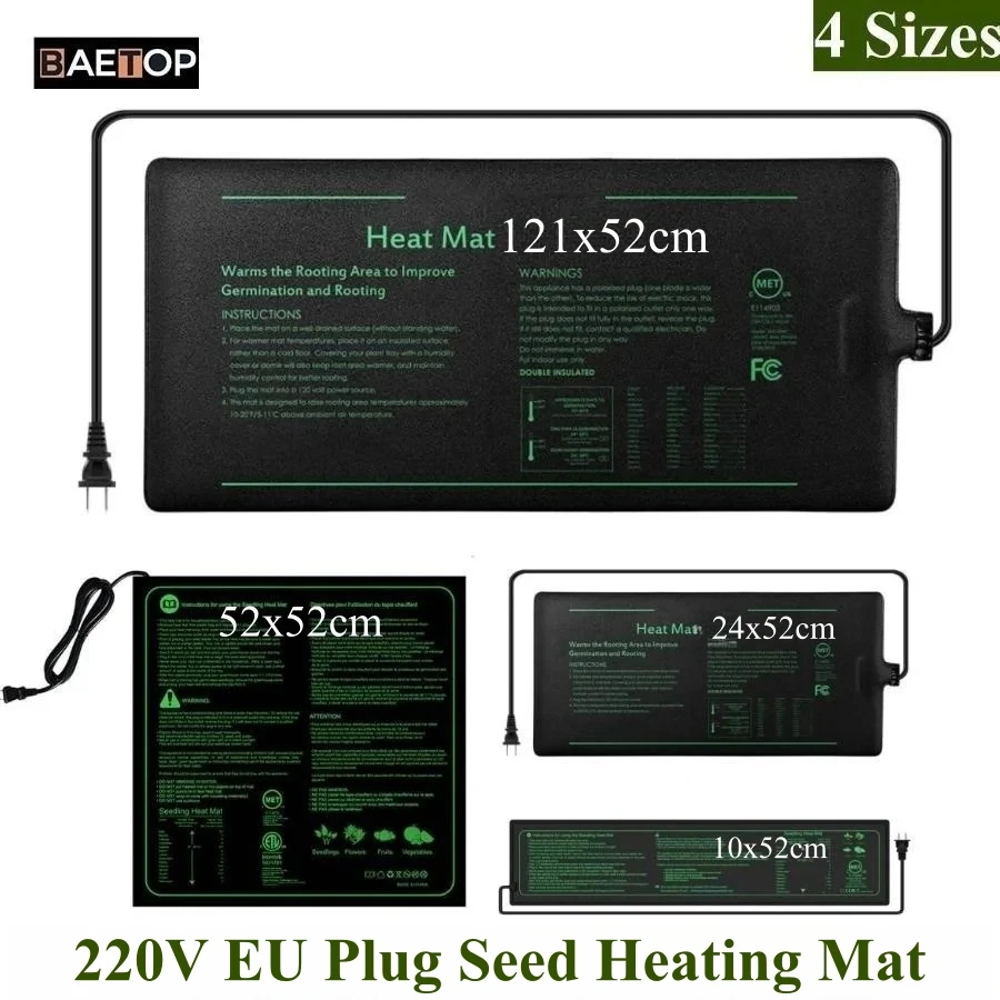 4 Sizes 220V EU Plug Seedling  - Seedling Heat Mat ulasan dan harga