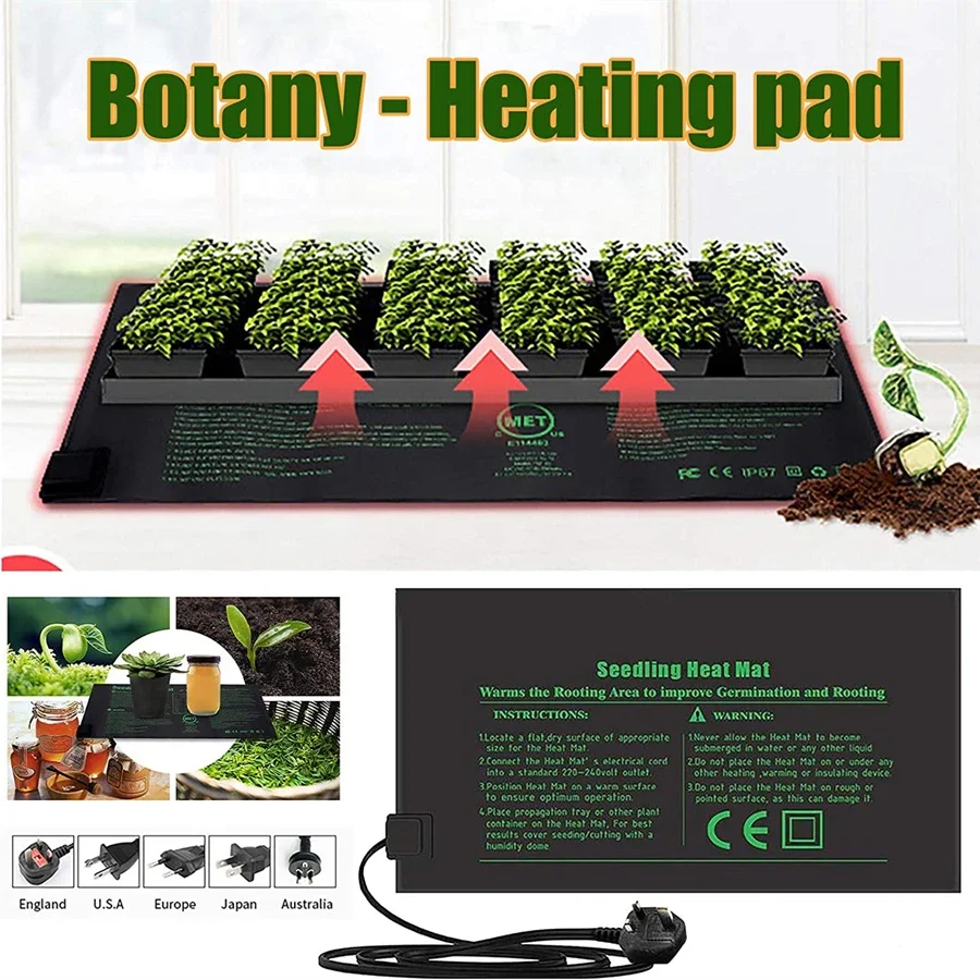 4 Sizes 220V EU Plug Seedling  - Seedling Heat Mat ulasan dan harga
