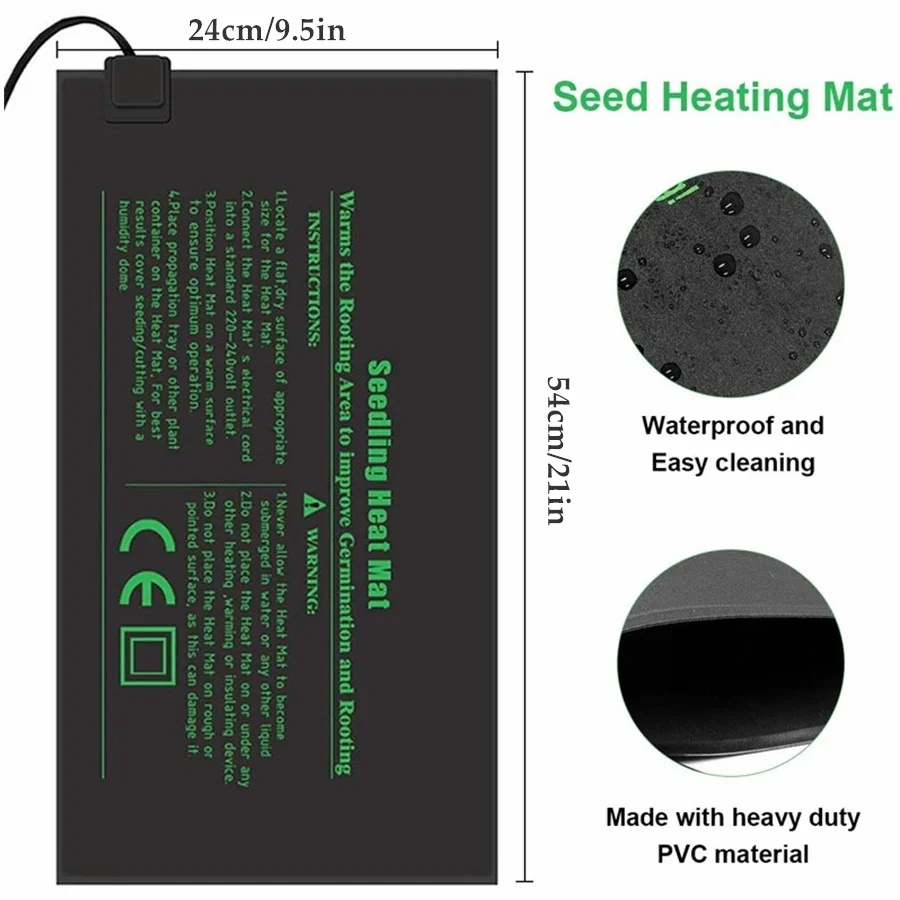4 Sizes 220V EU Plug Seedling  - Seedling Heat Mat ulasan dan harga