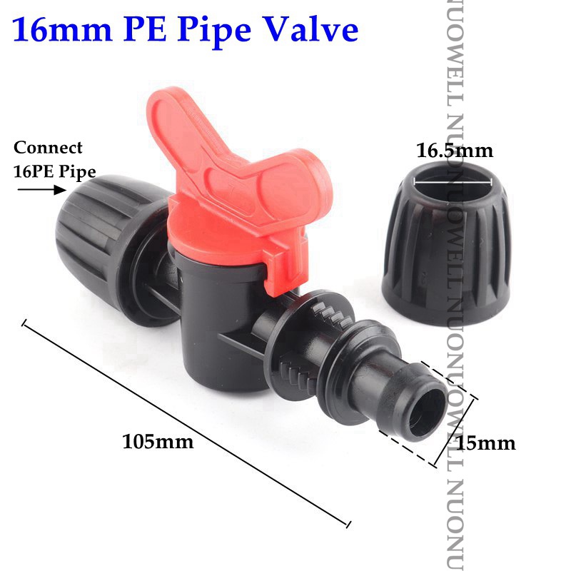2pcs New 16mm LDPE Pipe Connec - Farming Pipe For Agriculture ulasan dan harga