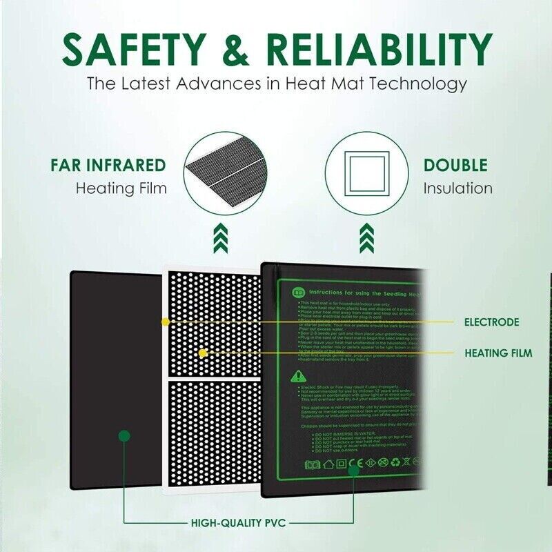 LERWAY 21W Seedling Heating Ma - Seedling Heat Mat ulasan dan harga