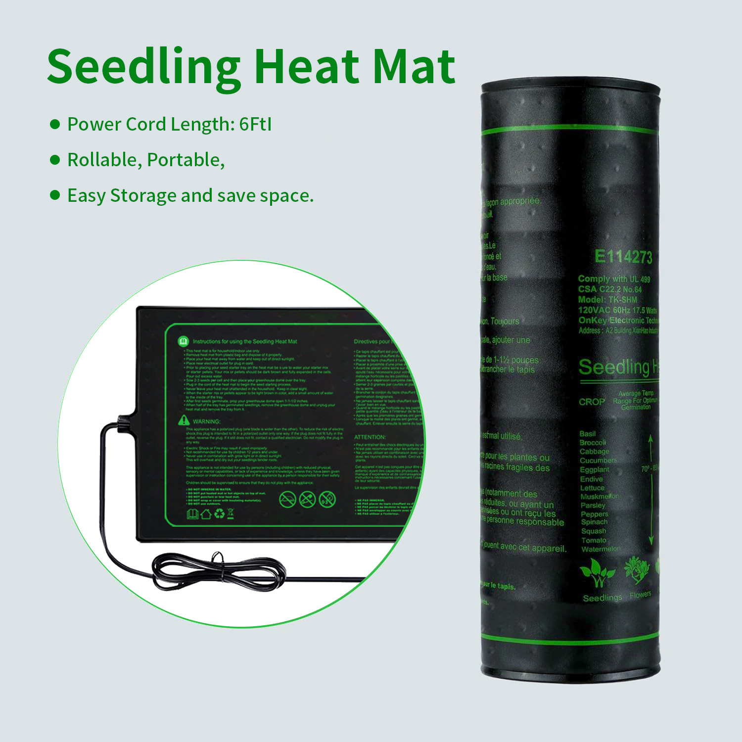 Two-pack 20x10Inch Seedling He - Seedling Heat Mat ulasan dan harga